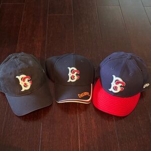 Set of Three Baseball Caps - BC CYCLONES